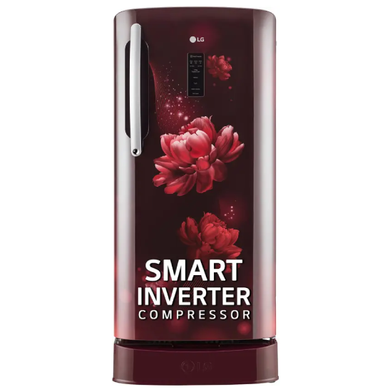 LG 201 L Direct Cool Single Door 5 Star Refrigerator with Base Drawer with Smart Inverter Compressor & Digital Panel